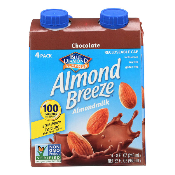 Almond Breeze - Almond Milk - Chocolate - Case of 6 - 4/8 Ounce.