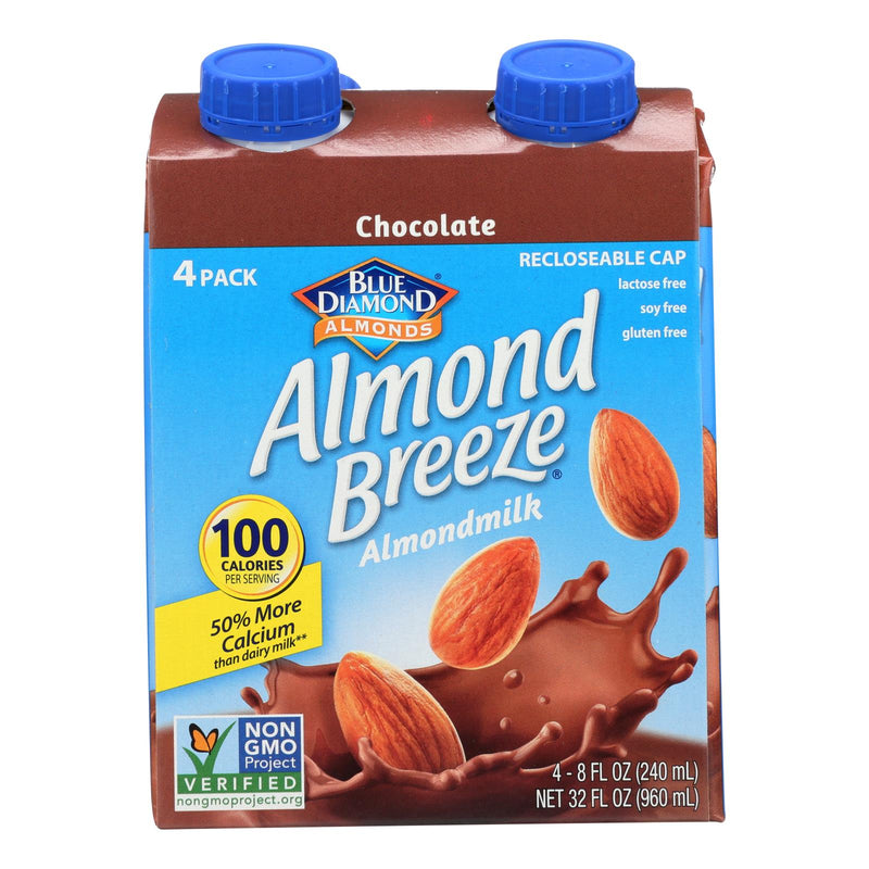 Almond Breeze - Almond Milk - Chocolate - Case of 6 - 4/8 Ounce.