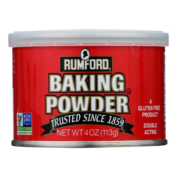 Rumford - Baking Powder - Aluminum-Free - Case of 24 - 4 Ounce.