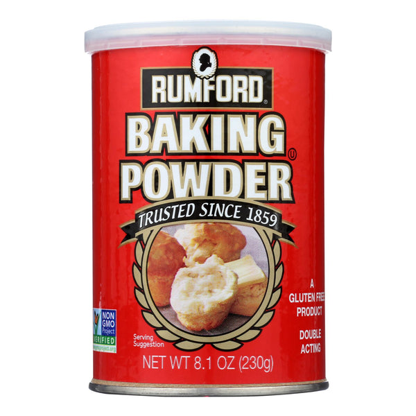 Rumford Baking Powder - Aluminum Free - Non-Gmo - Case of 12 - 8.1 Ounce