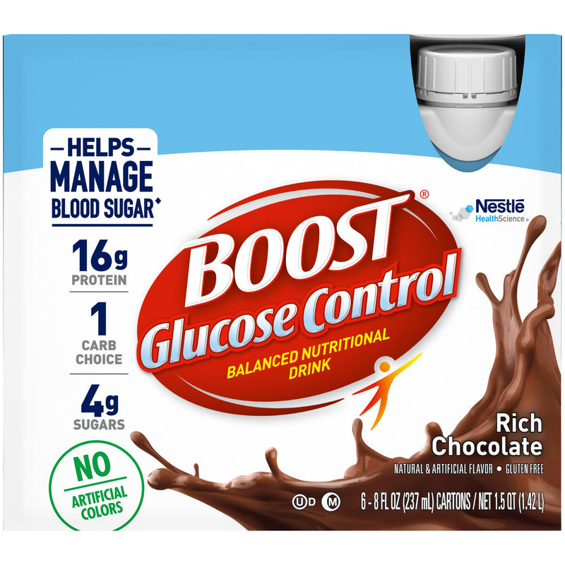 Nestle Boost Adult Nutrition Chocolate 8.01 Fluid Ounce - 24 Per Case.