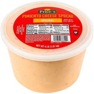 Price's Cheese Pimento Pail 4 Pound Each - 4 Per Case.