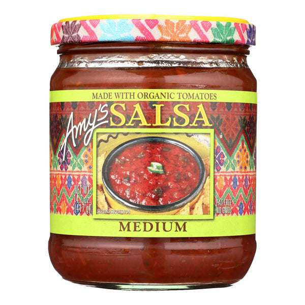 Amy's - Medium Salsa - Made with Organic Ingredients - Case of 6 - 14.7 Ounce
