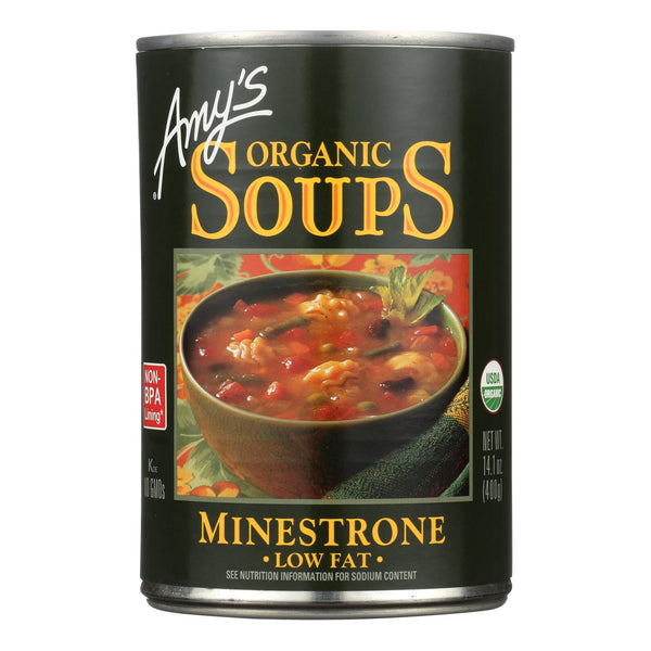 Amy's - Organic Low Fat Minestrone Soup - Case of 12 - 14.1 Ounce