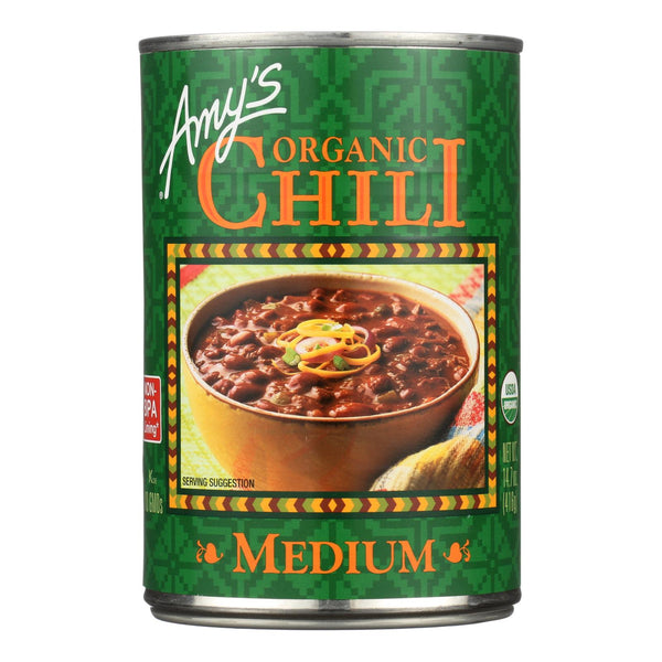 Amy's - Organic Medium Chili - Case of 12 - 14.7 Ounce