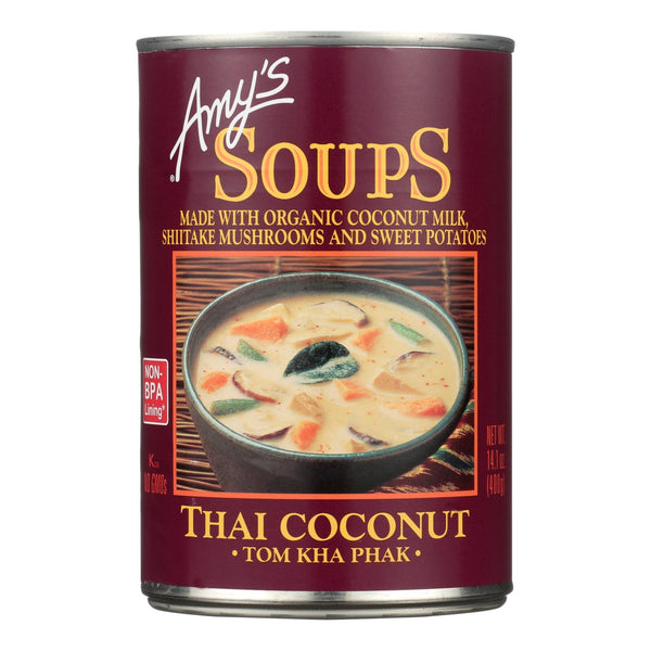 Amy's - Soup - Tom Kha Phak Thai Coconut - Case of 12 - 14.1 Ounce