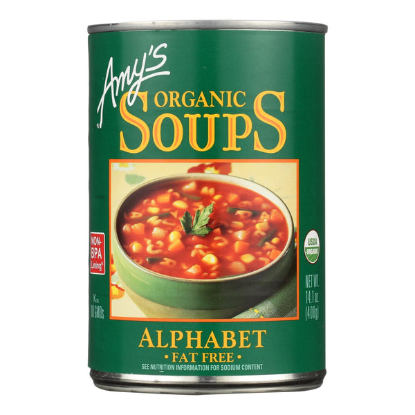 Amy's - Organic Alphabet Soup - Case of 12 - 14.1 Ounce