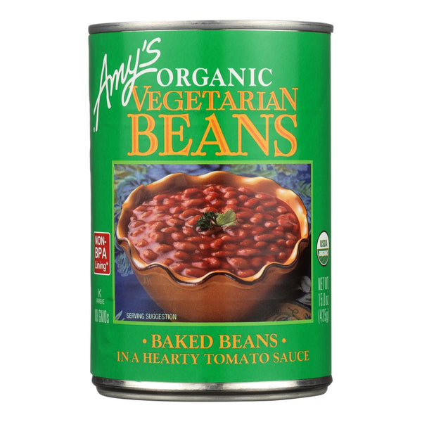 Amy's - Organic Vegetarian Baked Beans - Case of 12 - 15 Ounce.