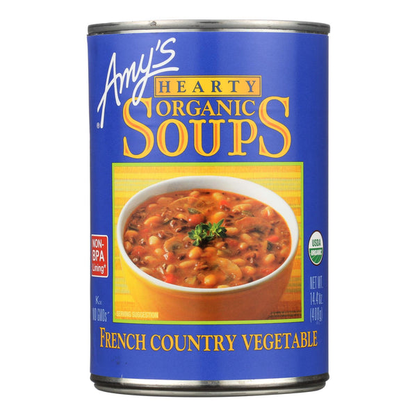 Amy's - Organic Soup - Vegetarian Hearty French Country - Case of 12 - 14.4 Ounce