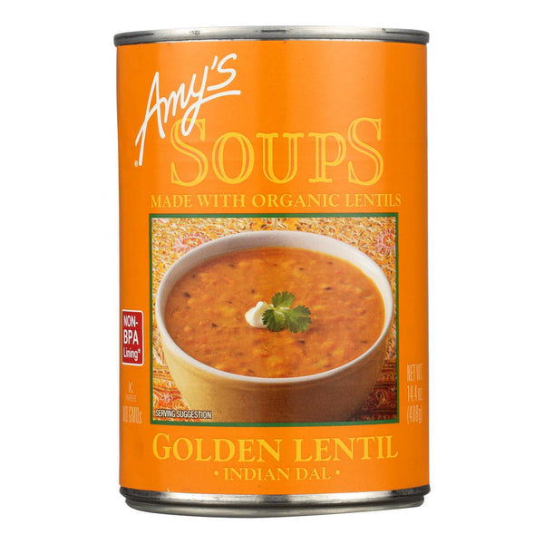 Amy's - Soup - Organic - Lentil - Golden - Case of 12 - 14.4 Ounce