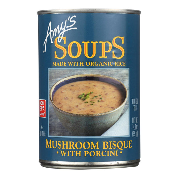 Amy's - Mushroom Bisque with Porcini - Case of 12 - 14 Ounce