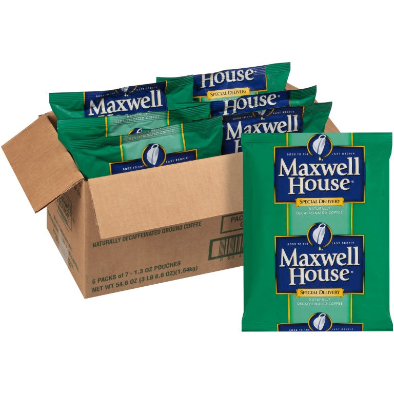 Maxwell House Special Delivery Decaffeinated Coffee 1.3 Ounce Packets 42)