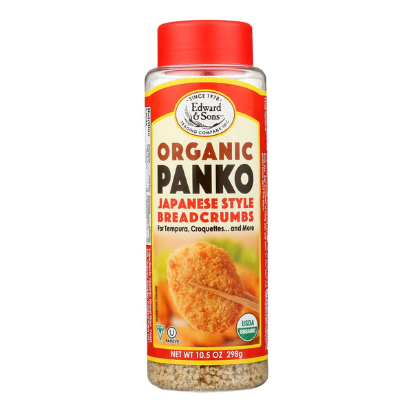 Edward and Sons Organic Panko Breadcrumbs - Case of 6 - 10.5 Ounce.