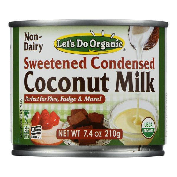 Let's Do Organic Organic Coconut Milk - Sweetened Condensed - Case of 6 - 7.4 fl Ounce