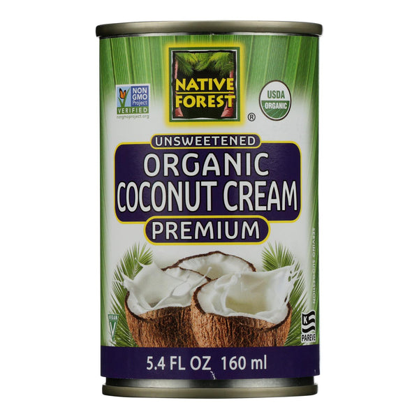 Native Forest Organic Cream Premium - Coconut - Case of 12 - 5.4 Fl Ounce.