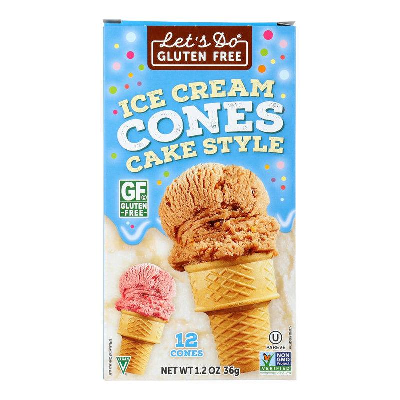 Let's Do Ice Cream Cones - Simple - Case of 12 - 1.2 Ounce.