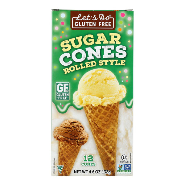 Let's Do Ice Cream Cones - Sugar - Case of 12 - 4.6 Ounce.