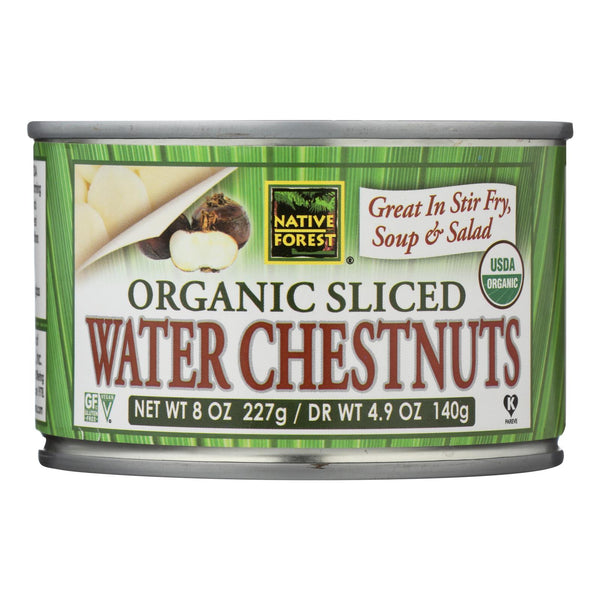 Native Forest Organic Sliced Water Chestnuts - Case of 6 - 8 Ounce