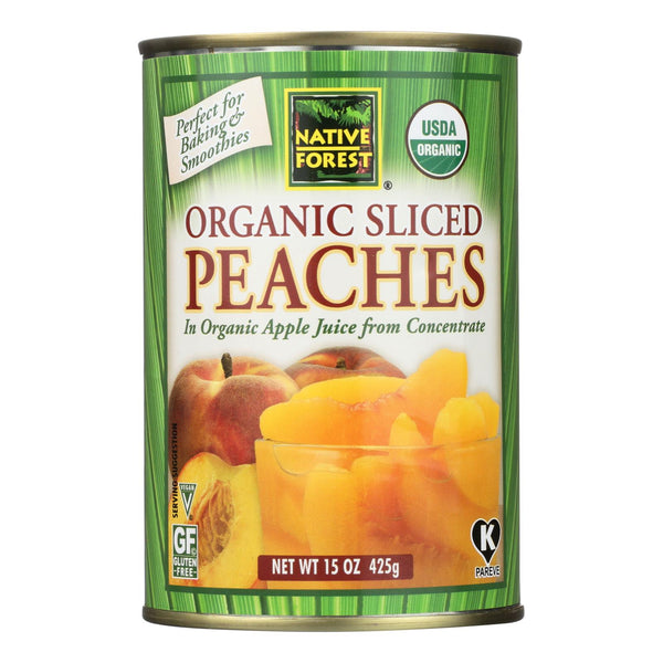Native Forest Organic Sliced - Peaches - Case of 6 - 15 Ounce.
