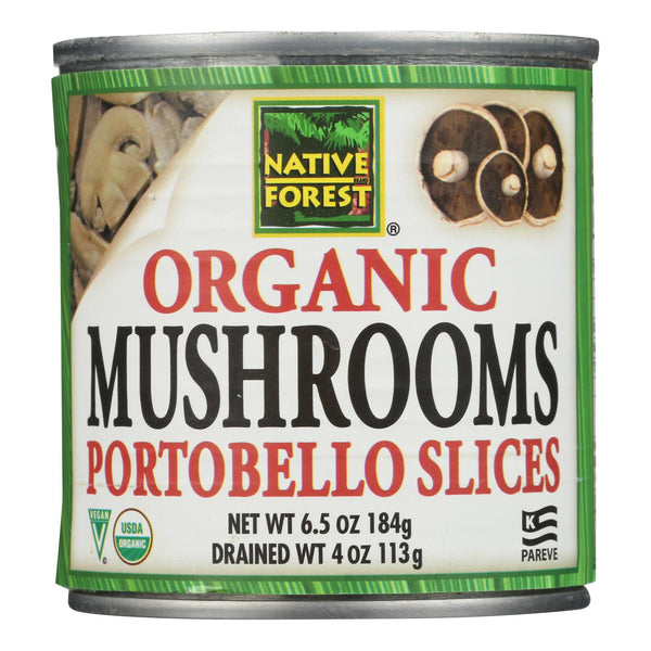 Native Forest Organic Sliced Portobello - Mushrooms - Case of 12 - 4 Ounce.