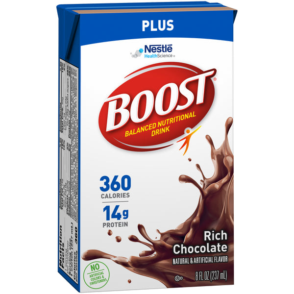 Boost Plus® Rich Chocolate 8 Fluid Ounce - 24 Per Case.