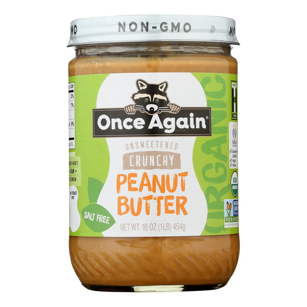 Once Again - Peanut Butter Crunchy Ns - Case of 6-16 Ounce