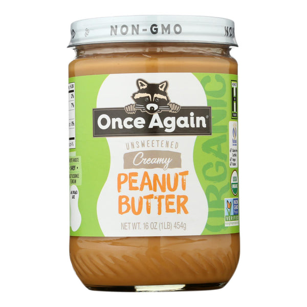 Once Again - Peanut Butter Organic Smooth - Case of 6-16 Ounce