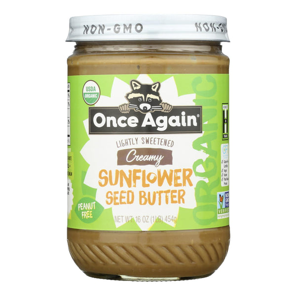 Once Again - Sunflower Butter Smooth - Case of 6-16 Ounce