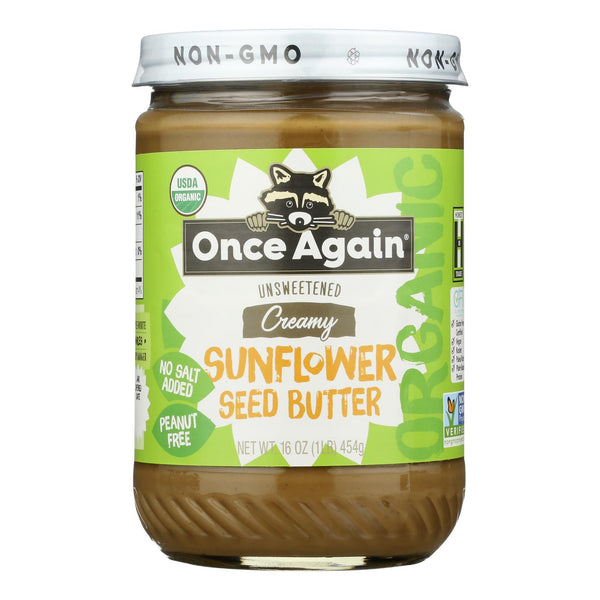 Once Again - Sunflower Butter Ns Sugar Free - Case of 6-16 Ounce