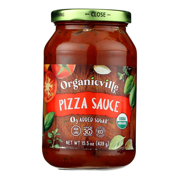 Organicville - Pizza Sauce Gluten Free - Case of 6-15.5 Ounce