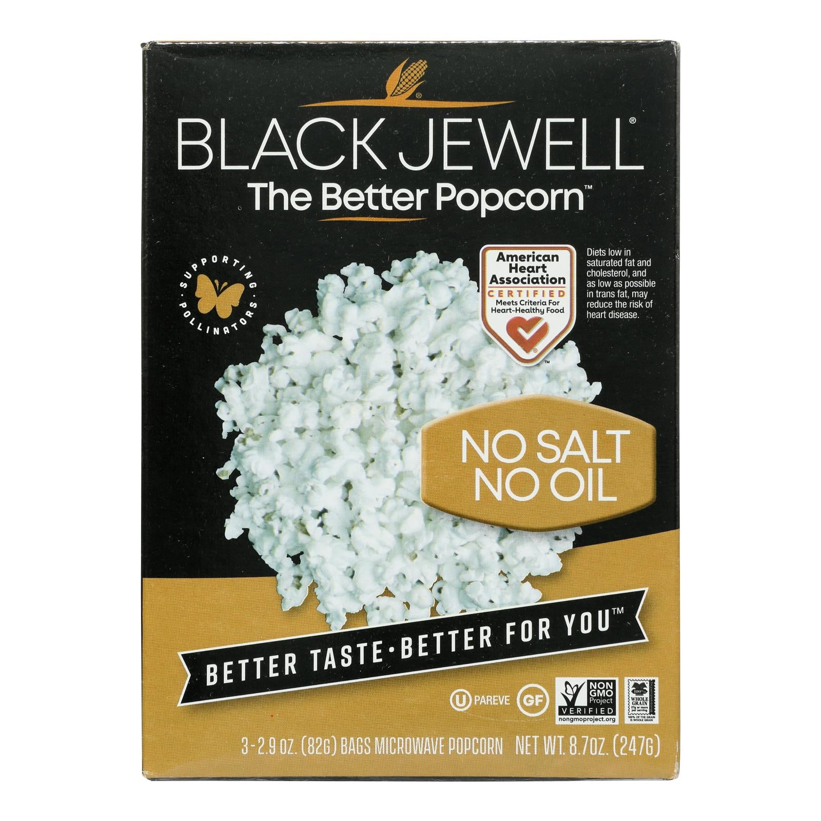 Black Jewell, Microwave Popcorn - Case of 6 - 8.7 Ounce
