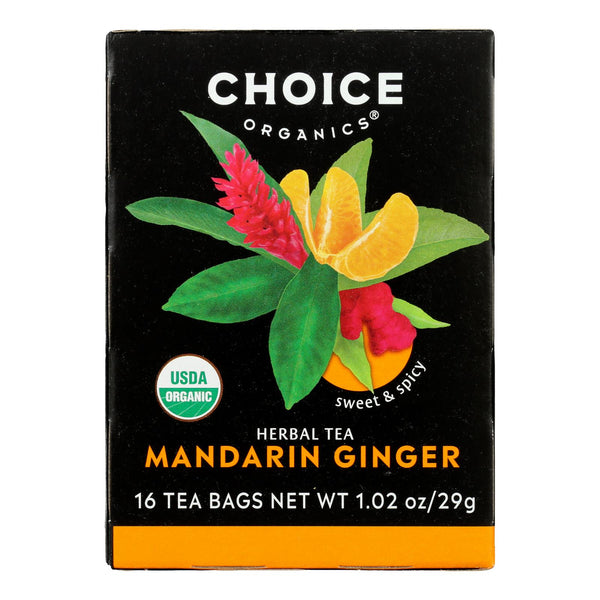 Choice Organic Teas - Tea Mandarin Ginger - Case of 6-16 Count