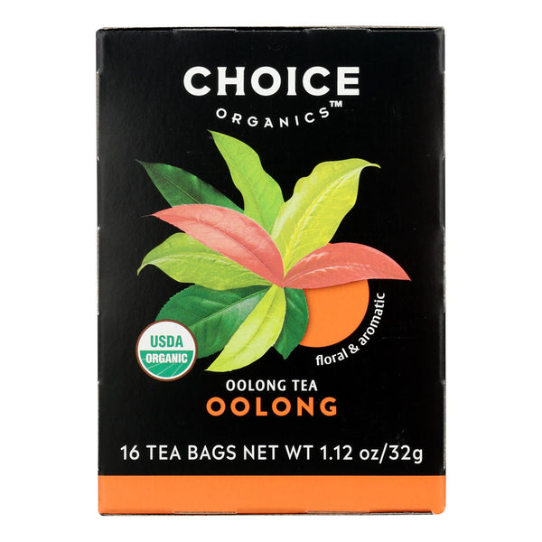 Choice Organic Teas Oolong Tea - 16 Tea Bags - Case of 6