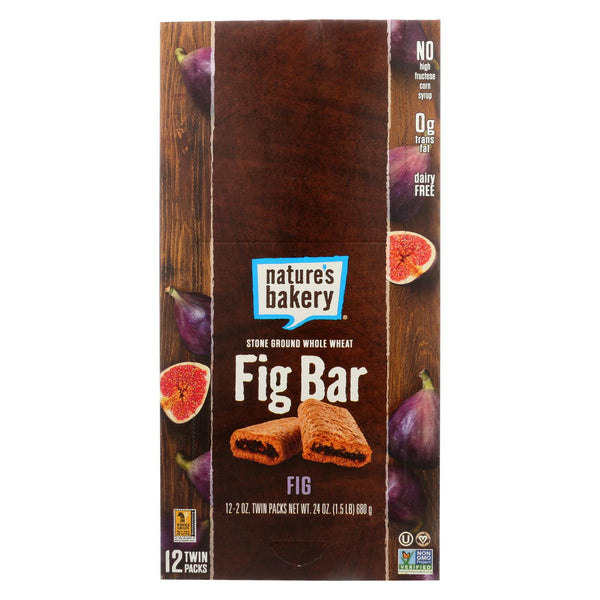 Nature's Bakery Stone Ground Whole Wheat Fig Bar - Original - Case of 12 - 2 Ounce.