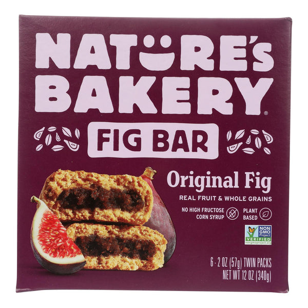 Nature's Bakery Stone Ground Whole Wheat Fig Bar - Original - Case of 6 - 2 Ounce.