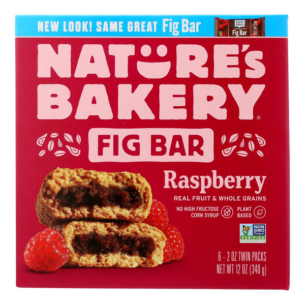Nature's Bakery Stone Ground Whole Wheat Fig Bar - Raspberry - 2 Ounce - Case of 6