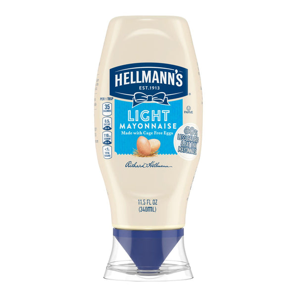 Hellmann's, Light Mayonnaise - Case of 12 - 11.5 Fluid Ounce