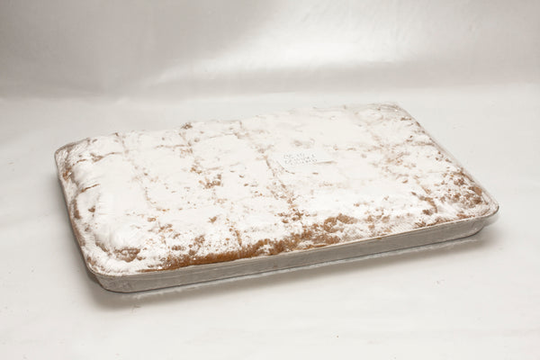 David's Crumb Cake Uniced Pre-Cut 6 Ounce Size - 48 Per Case.