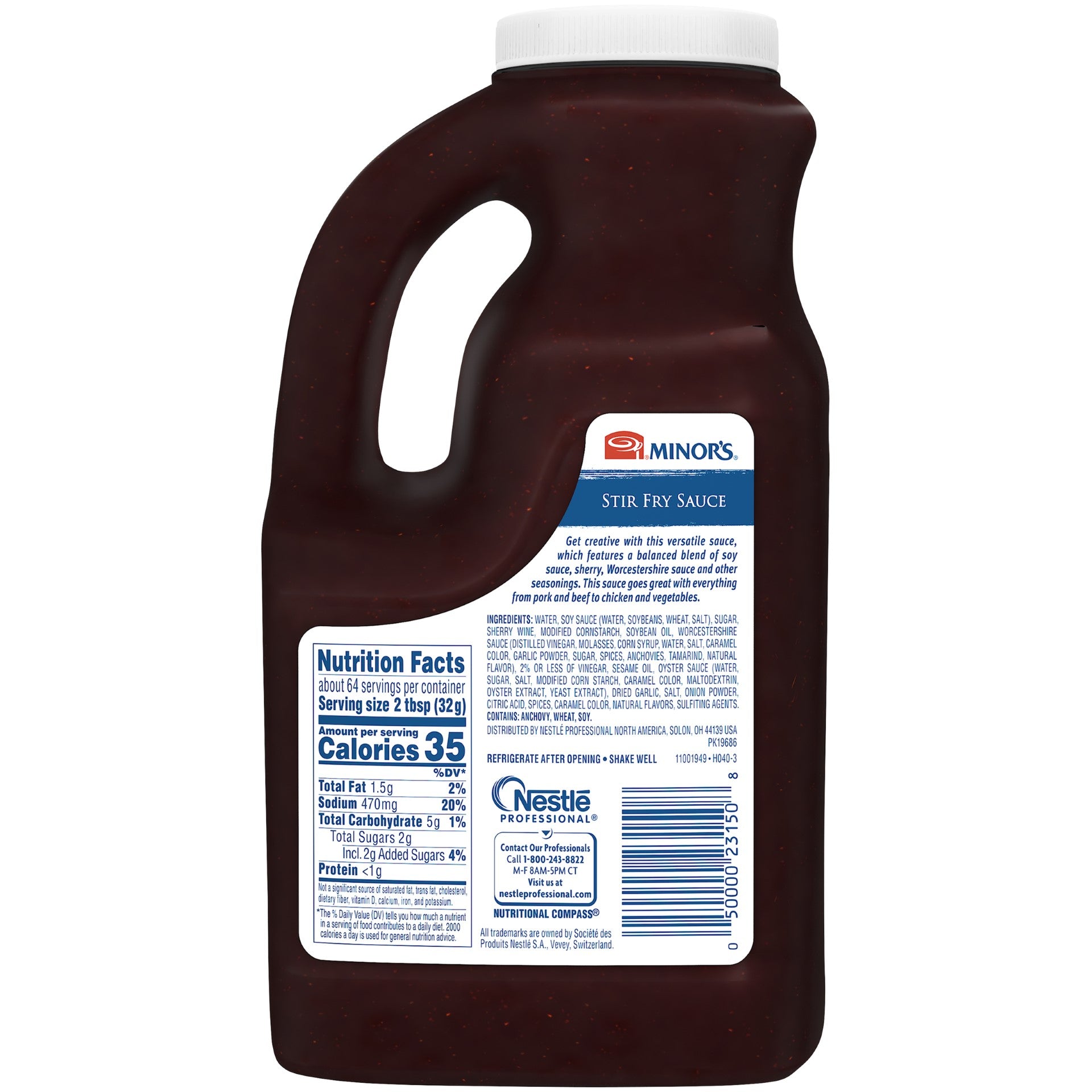 Minor's Stir Fry Sauce Ready-To-Use 0.5 Gallon - 4 Per Case.
