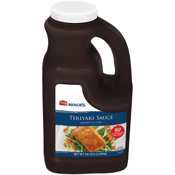 Minor's Teriyaki Sauce Ready-To-Use 0.5 Gallon - 4 Per Case.