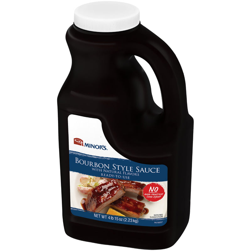 Minor's Bourbon Style Sauce Ready-To-Use 0.5 Gallon - 4 Per Case.