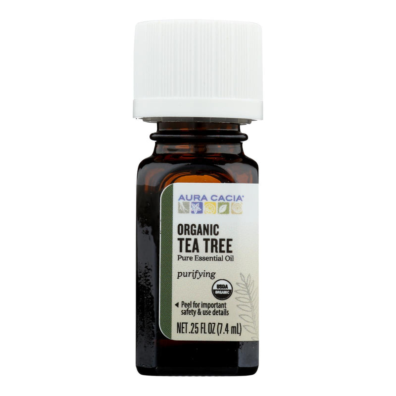 Aura Cacia - Organic Essential Oil - Tea Tree - .25 Ounce