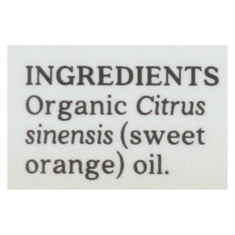 Aura Cacia - Organic Orange Sweet - .25 Ounce