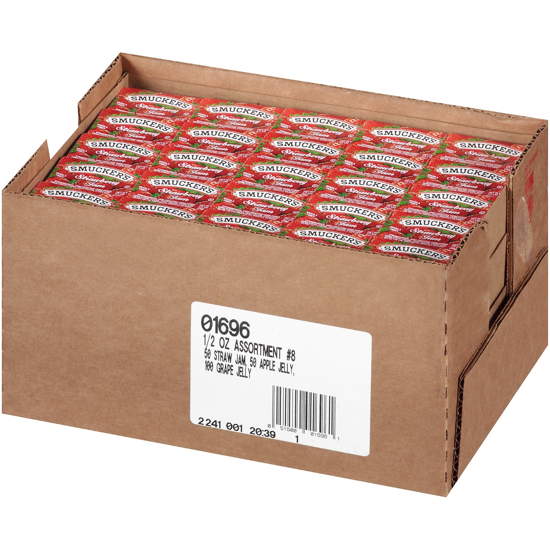 Smucker Assortment Plastic 0.5 Ounce Size - 6.25 Pound Per Case.
