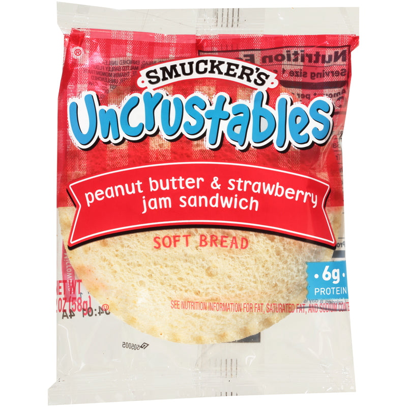 Smucker Uncrustables Peanut Butter And Strawberry 2 Ounce Size - 60 Per Case.