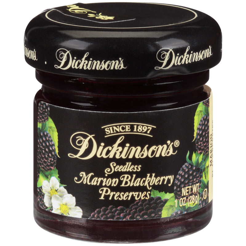 Dickinson Seedless Blackberry Preserves Glass 1 Ounce Size - 4.501 Pound Per Case.