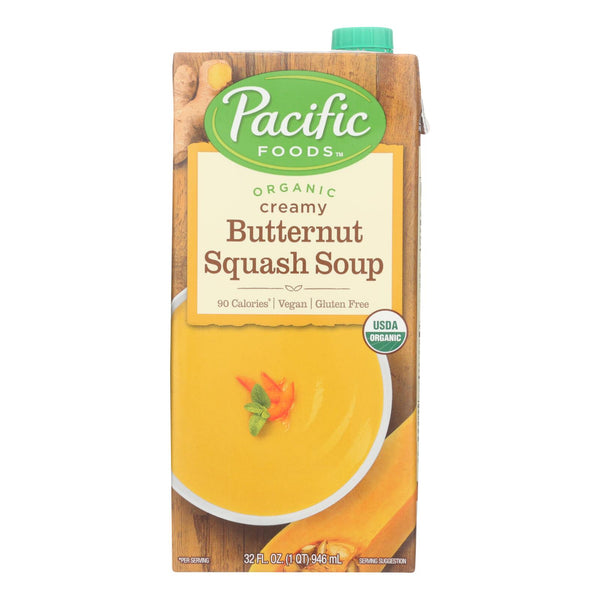 Pacific Natural Foods Organic Creamy - Butternut Squash - Case of 12 - 32 Fl Ounce.