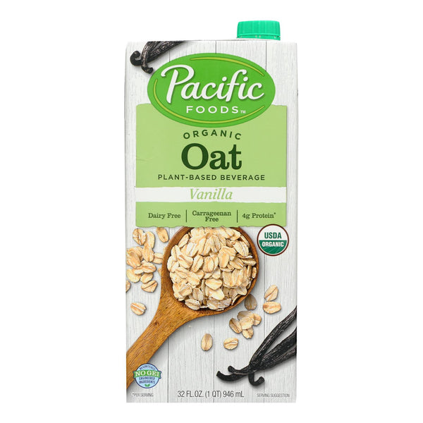 Pacific Natural Foods Oat Vanilla - Non Dairy - Case of 12 - 32 Fl Ounce.