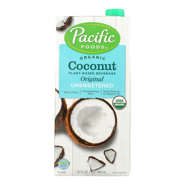 Pacific Natural Foods Coconut Original - Unsweetened - Case of 12 - 32 Fl Ounce.