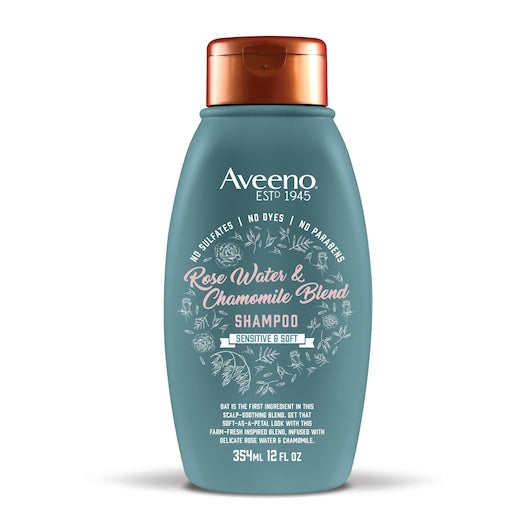 Aveeno Rosewater & Chamomile Blend Shampoo 354 ML - 4 Per Case.